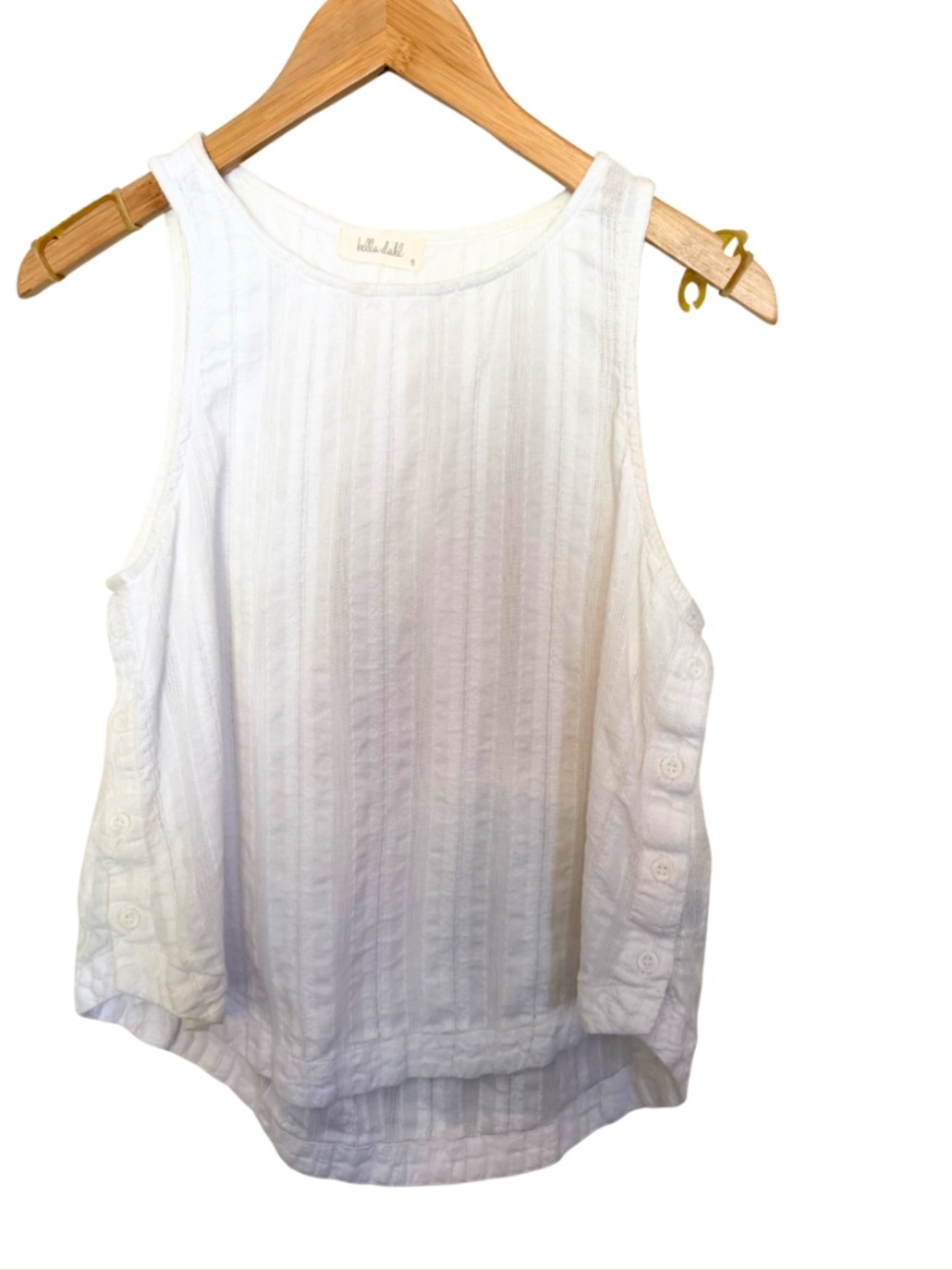 Bella Dahl Side Button Sleeveless Top sz. Small